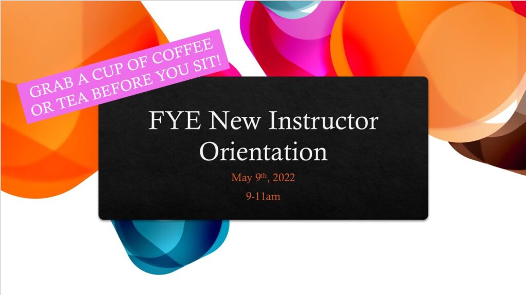 Cover Photo Orientation Presentation Day